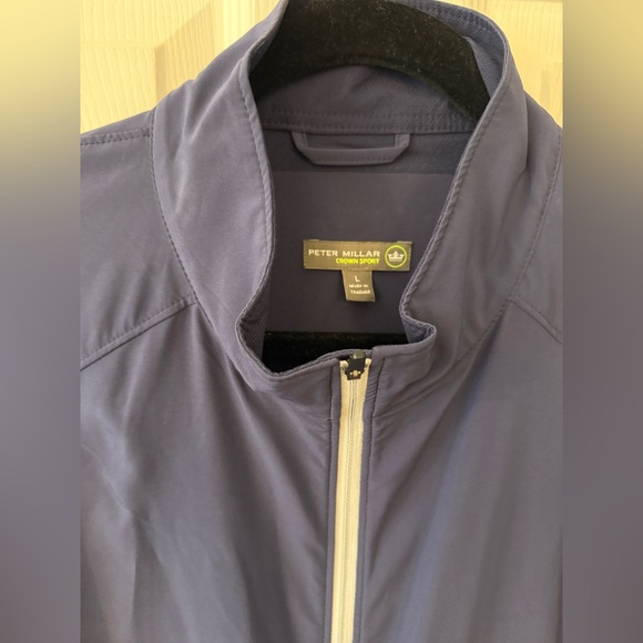 Peter Millar Navy Crown Sport Rain jacket / Windbreaker LIKE NEW - Picture 2 of 12